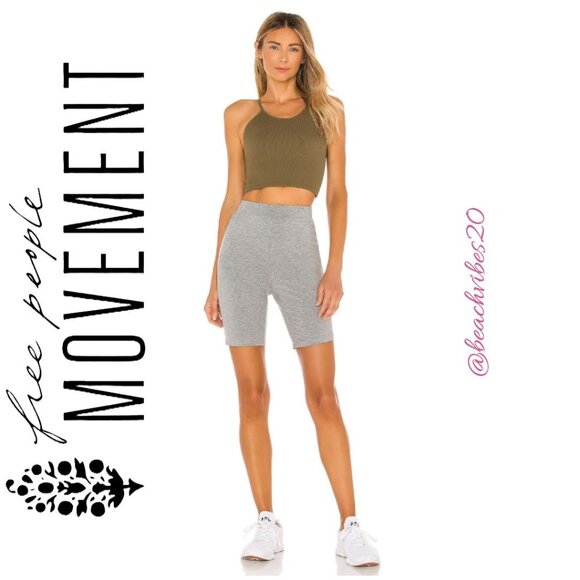 FP MOVEMENT x REVOLVE Happiness Runs Crop Tank Army Moss XS/S NWOT - Picture 1 of 5